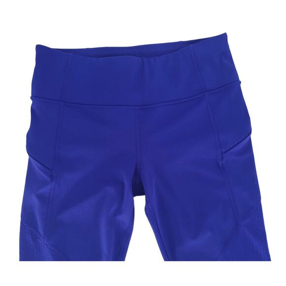Athleta Women's Mesh‎ Capri Leggings Blue Size Small High-Rise Workout Pants - Picture 4 of 9